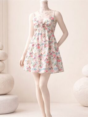 Moodie Floral Tie-Front Sundress